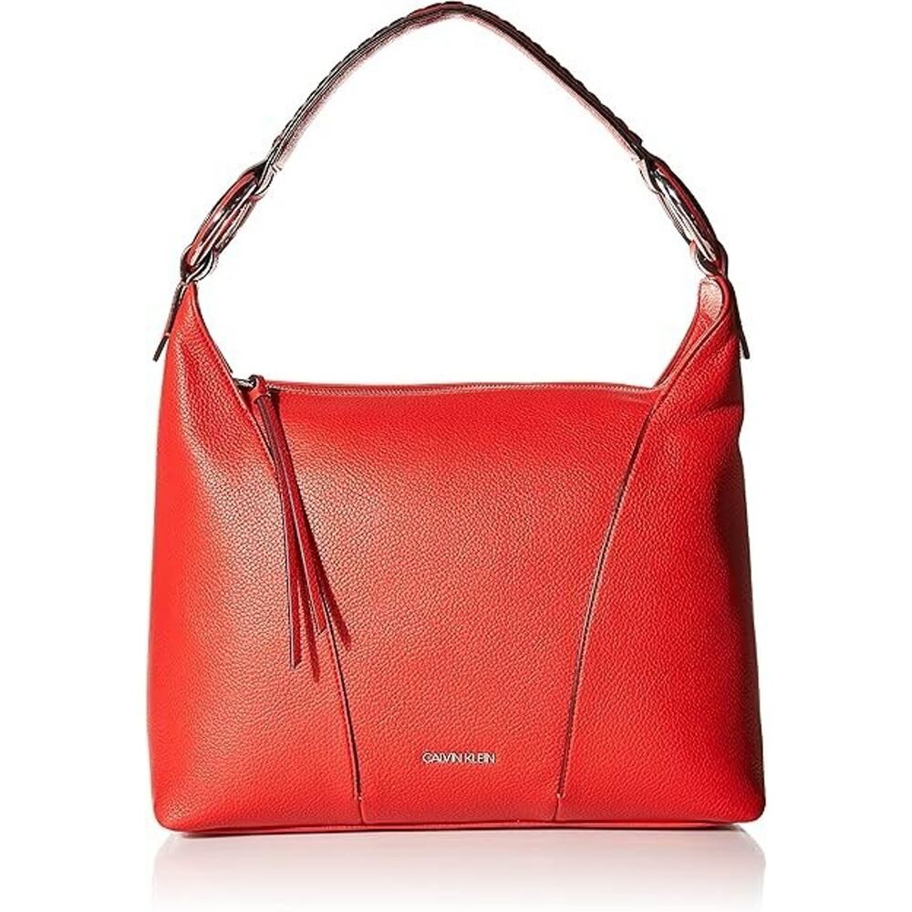 Calvin Klein Ivy Novelty Hobo, Crimson